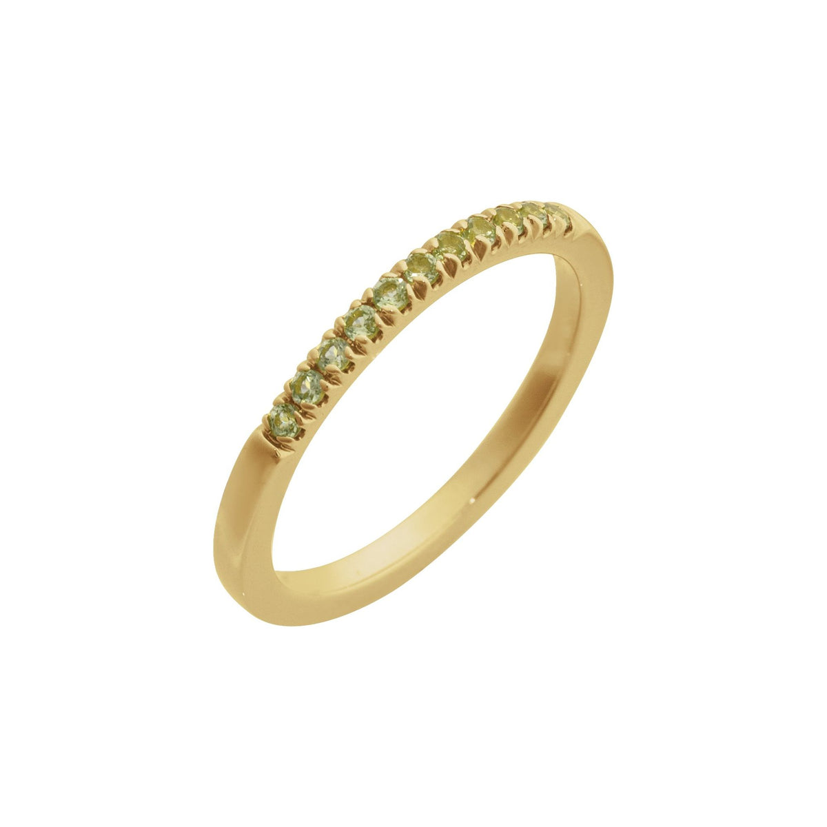 Natural Peridot Stackable Ring