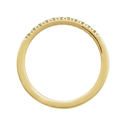 Natural Peridot Stackable Ring