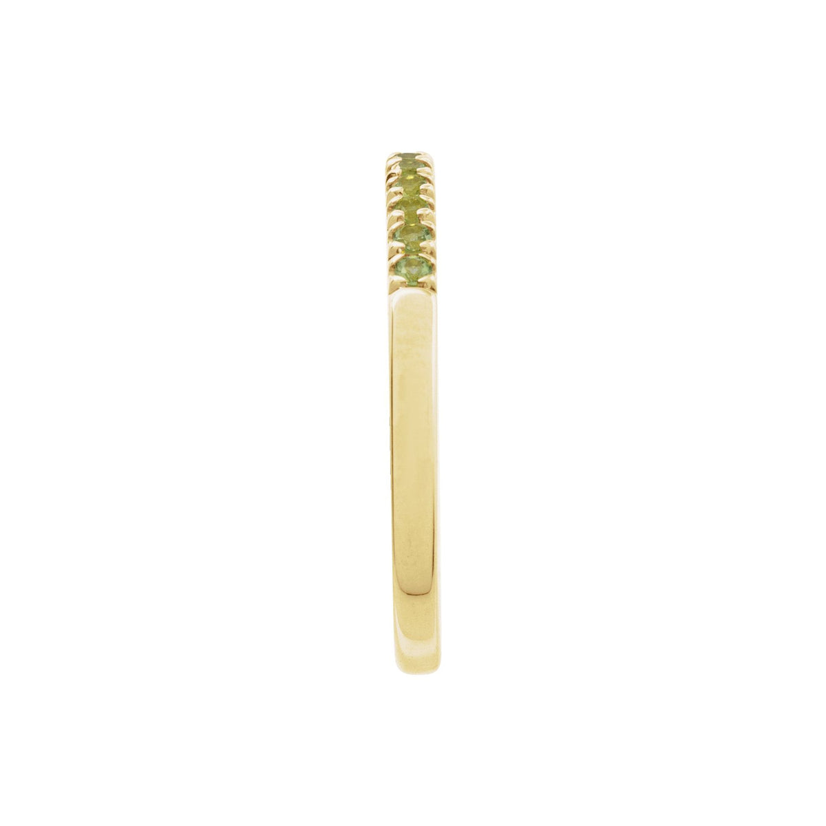 Natural Peridot Stackable Ring