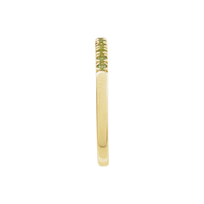 Natural Peridot Stackable Ring