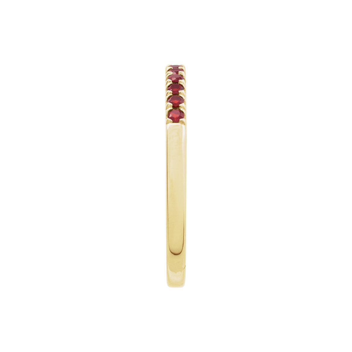 Natural Mozambique Garnet Stackable Ring