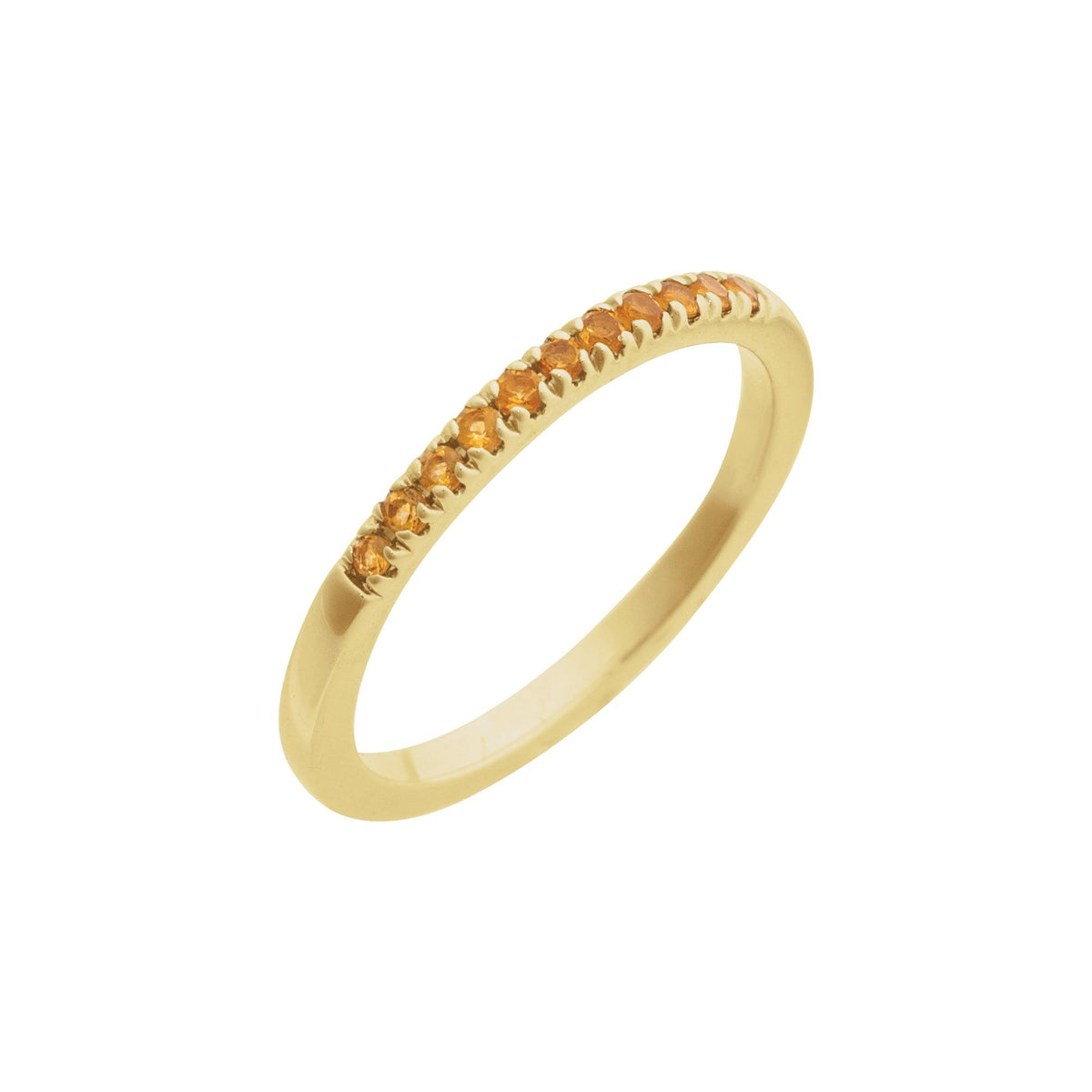 Natural Citrine Stackable Ring