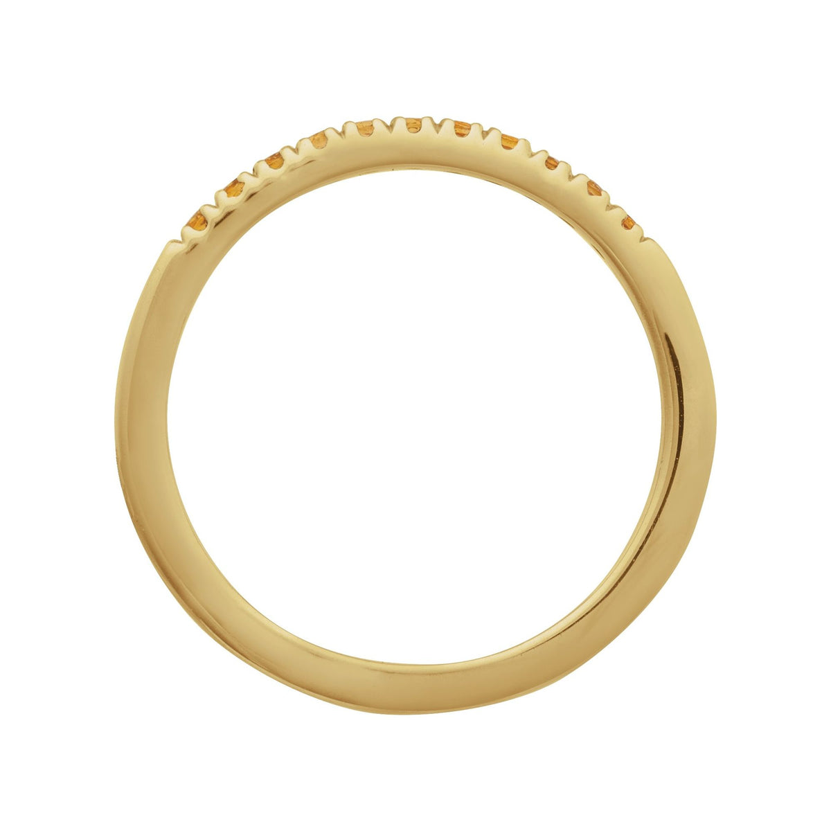 Natural Citrine Stackable Ring