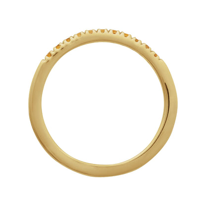 Natural Citrine Stackable Ring