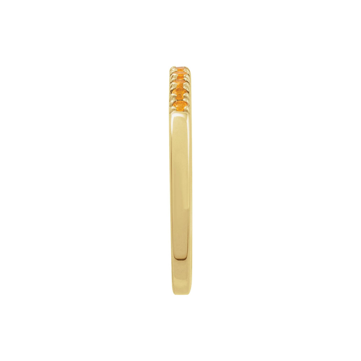 Natural Citrine Stackable Ring