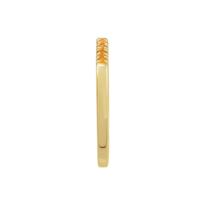 Natural Citrine Stackable Ring