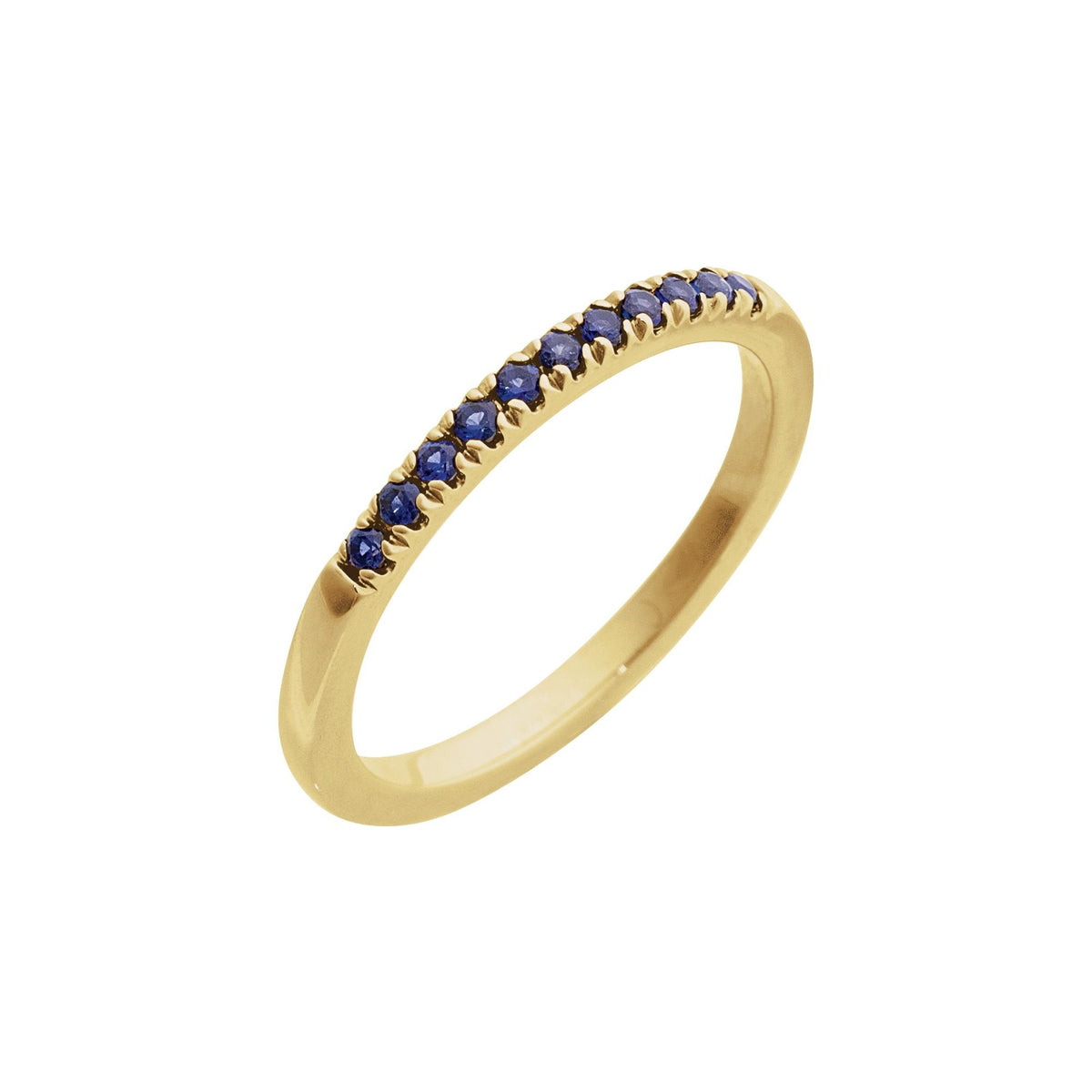 Natural Blue Sapphire Stackable Ring