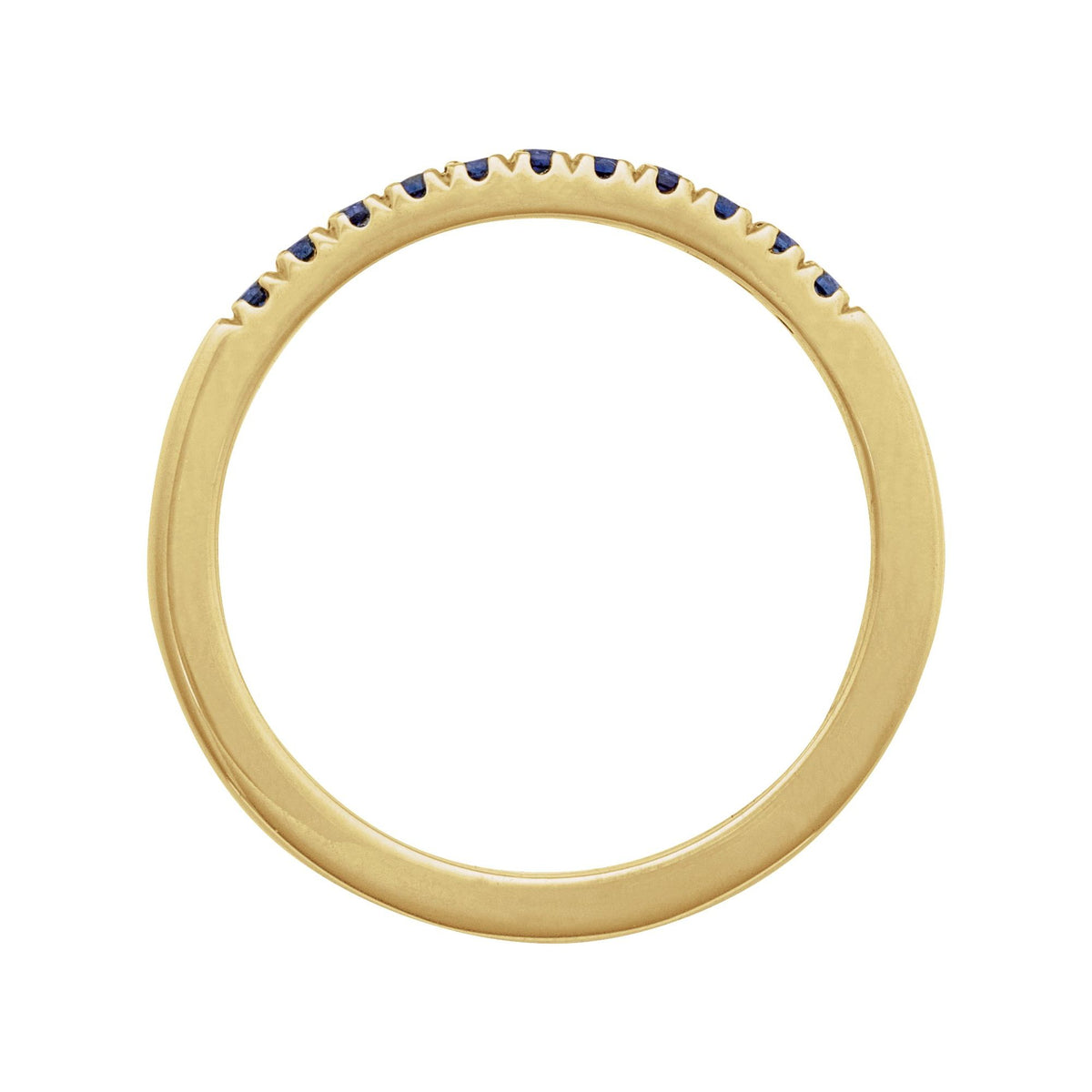 Natural Blue Sapphire Stackable Ring