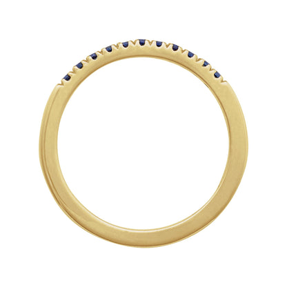 Natural Blue Sapphire Stackable Ring