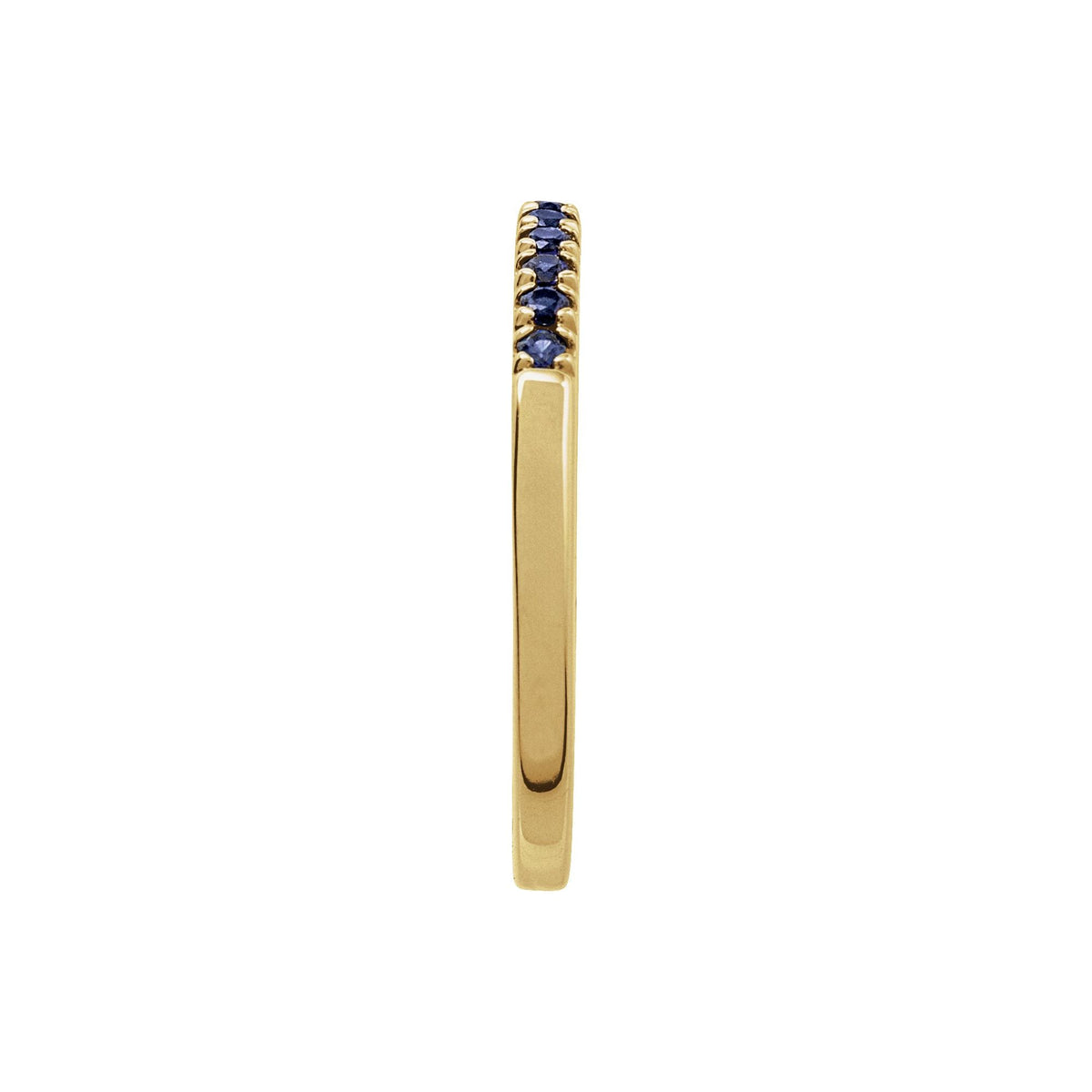 Natural Blue Sapphire Stackable Ring