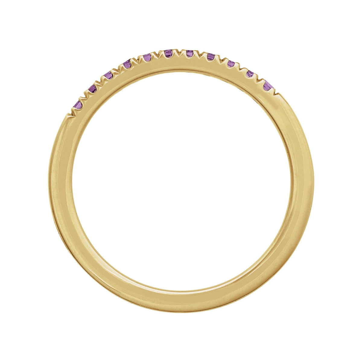 Natural Amethyst Stackable Ring