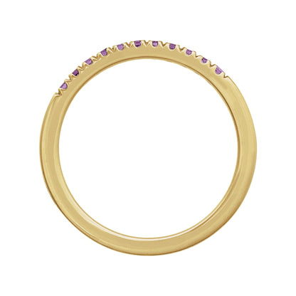 Natural Amethyst Stackable Ring