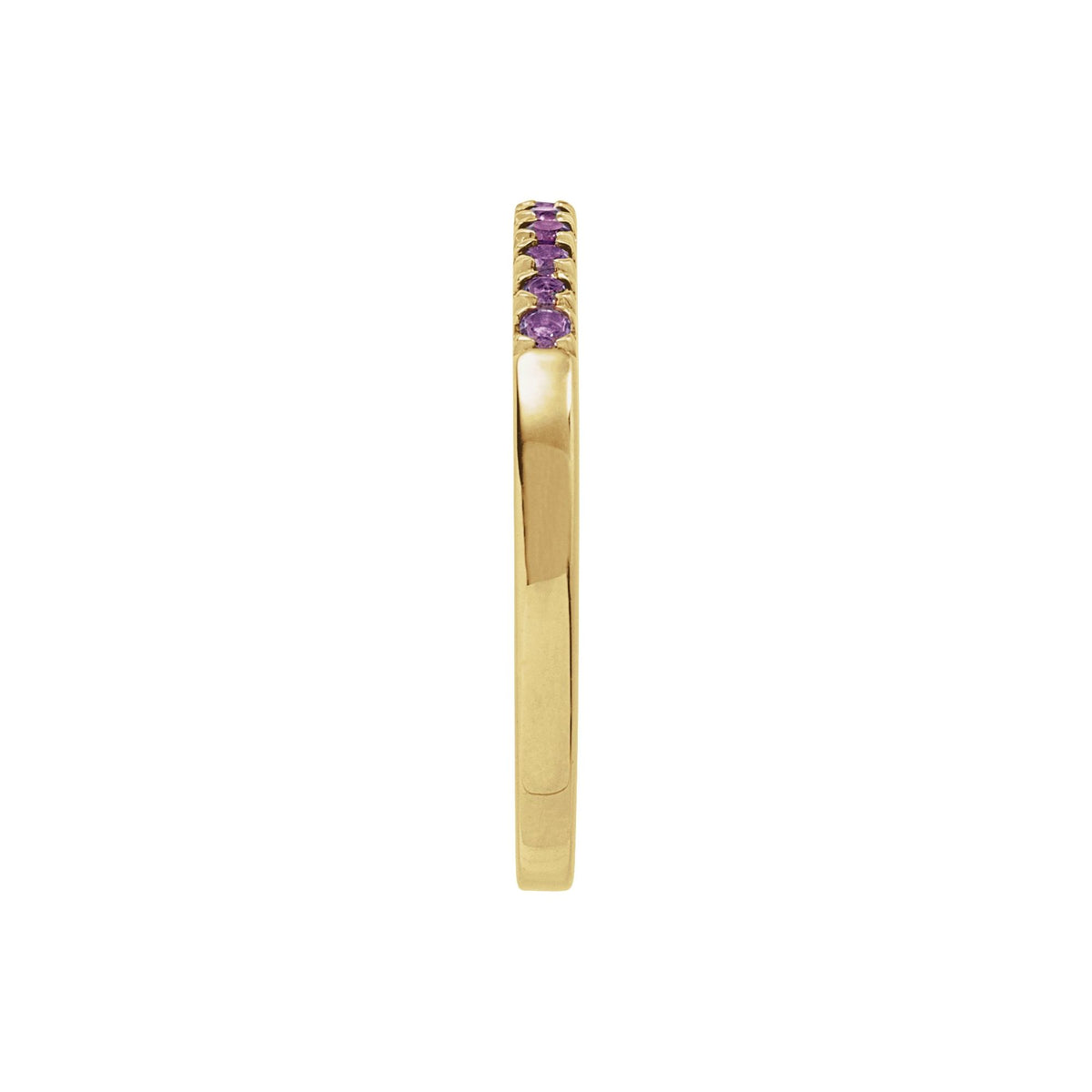 Natural Amethyst Stackable Ring