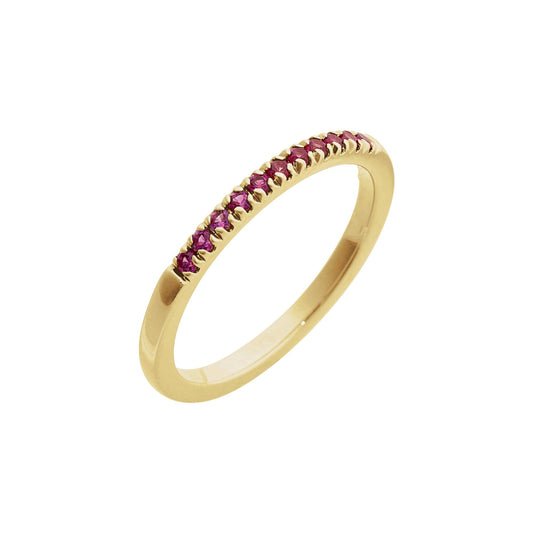 Natural Ruby Stackable Ring