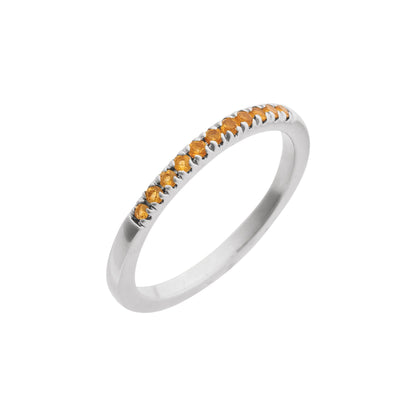 Natural Citrine Stackable Ring