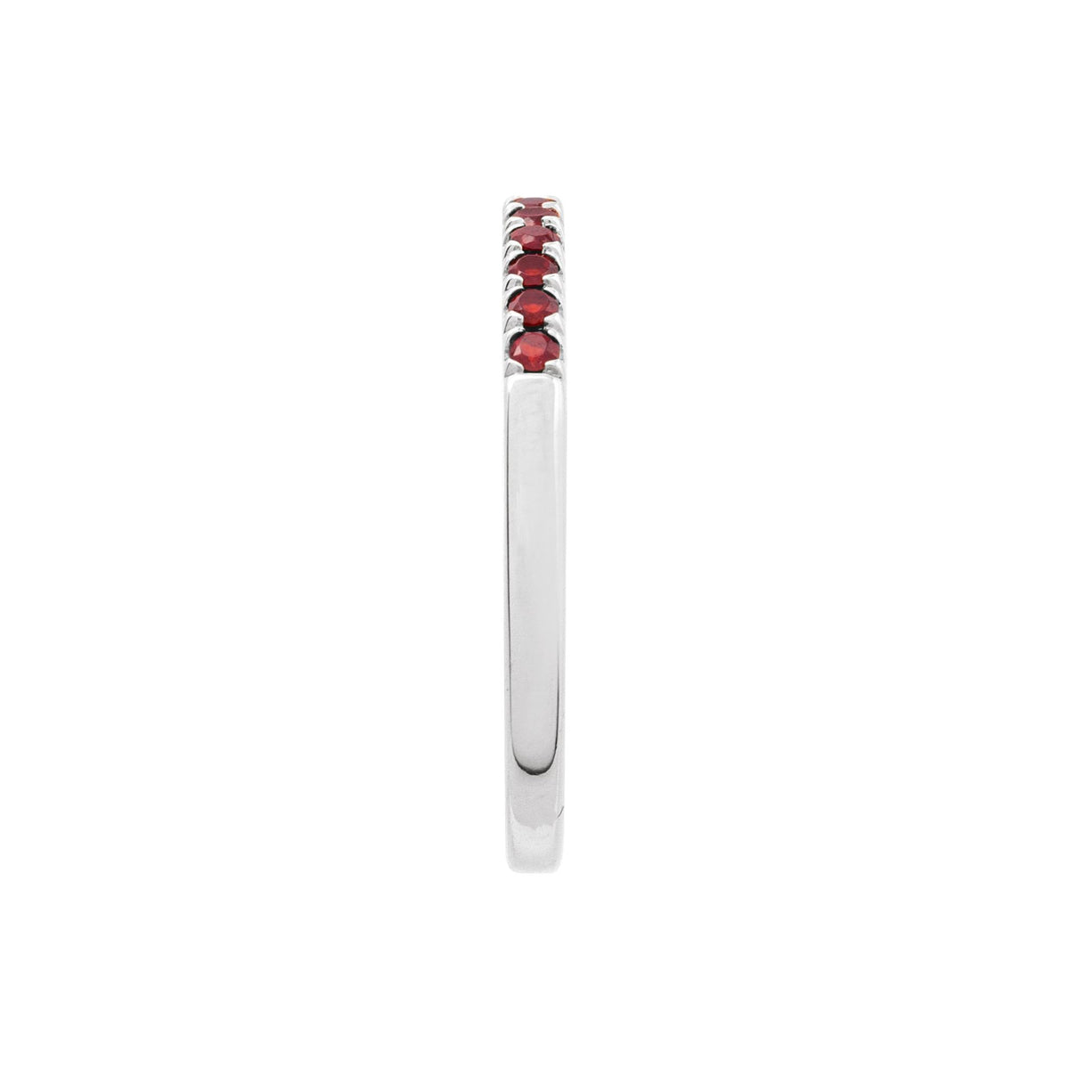 Natural Mozambique Garnet Stackable Ring