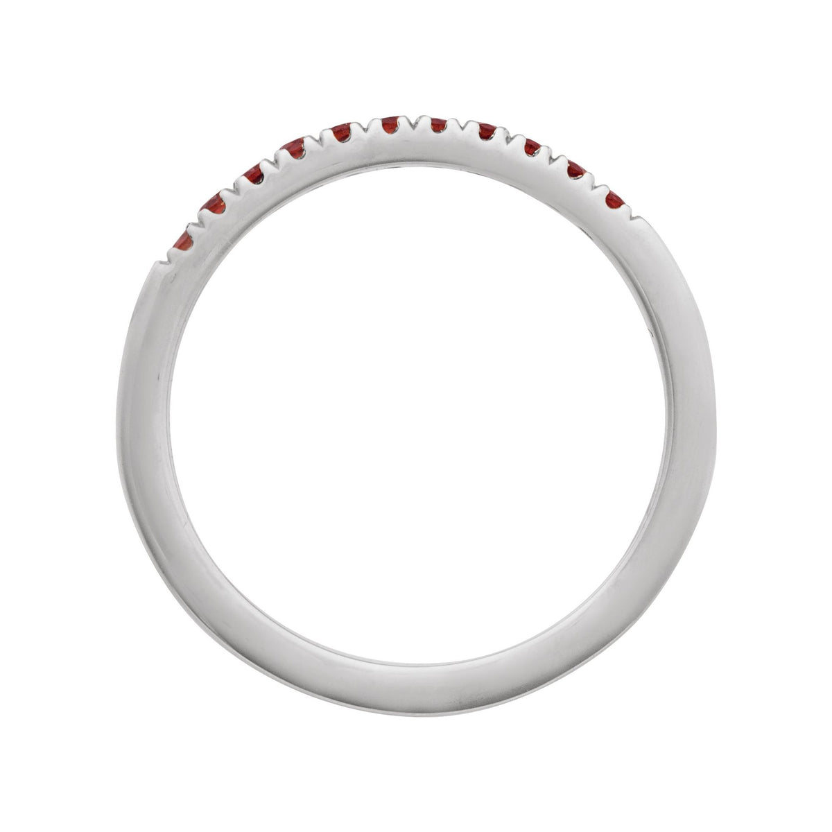Natural Mozambique Garnet Stackable Ring