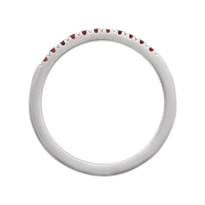 Natural Mozambique Garnet Stackable Ring