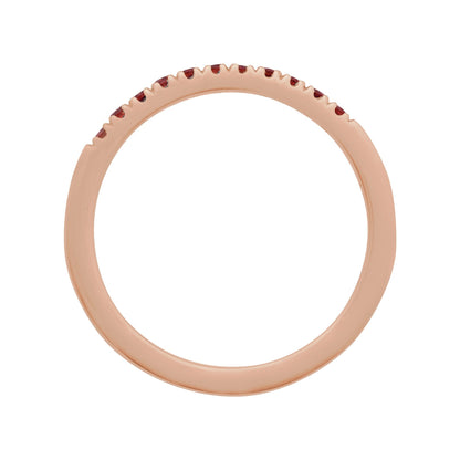 Natural Mozambique Garnet Stackable Ring