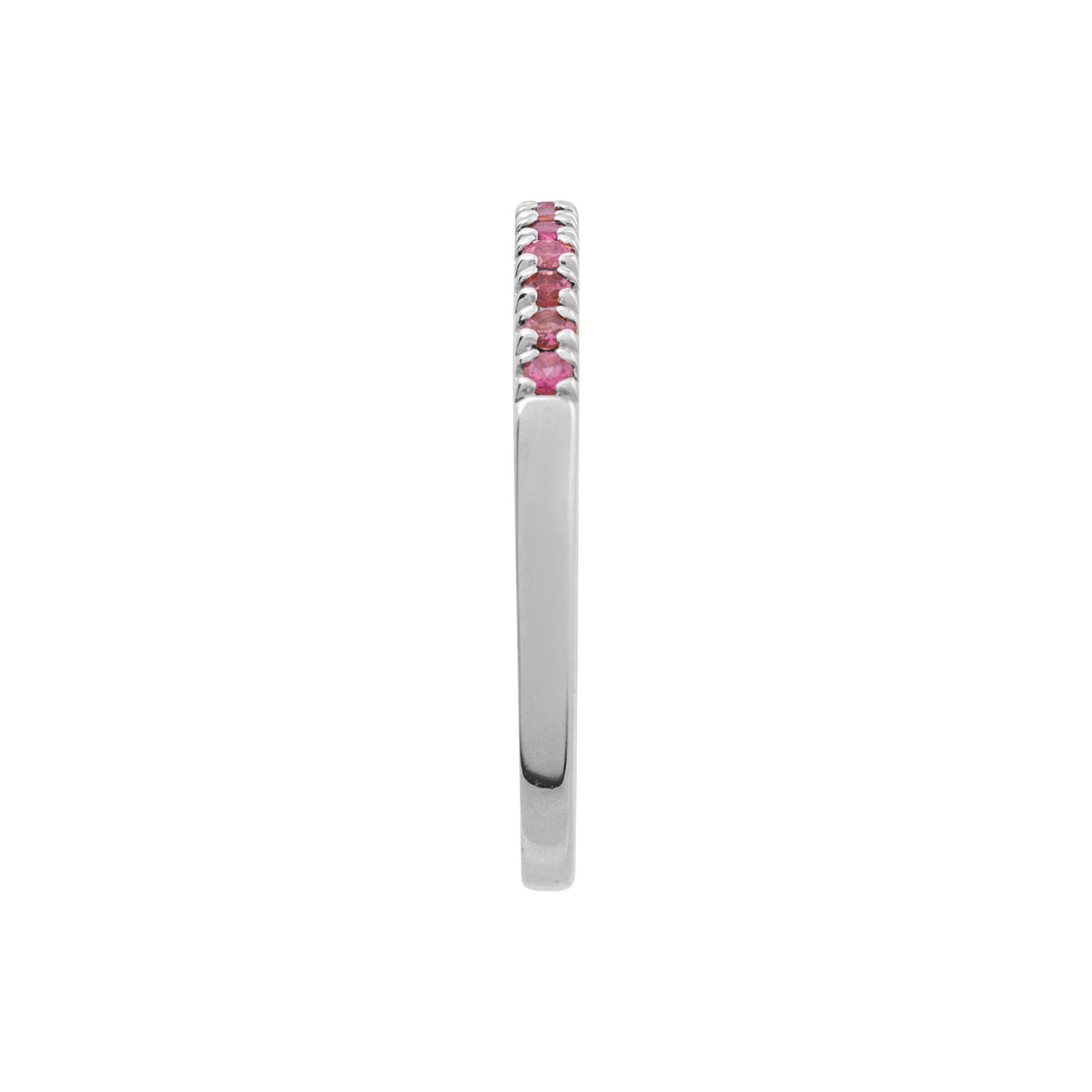 Natural Pink Tourmaline Stackable Ring