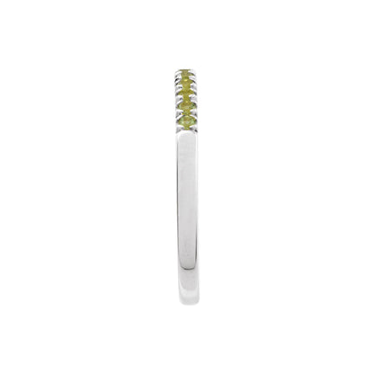 Natural Peridot Stackable Ring