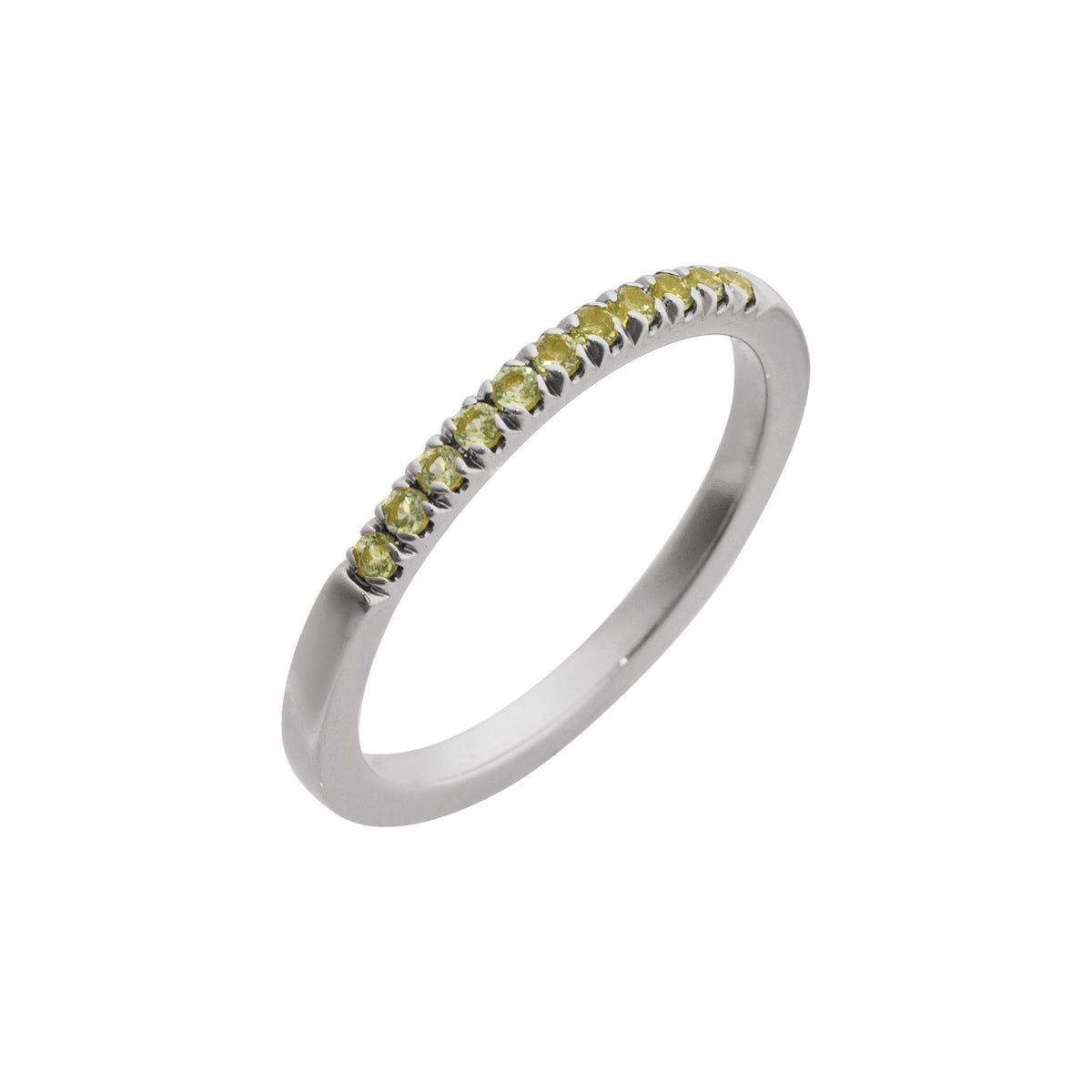 Natural Peridot Stackable Ring
