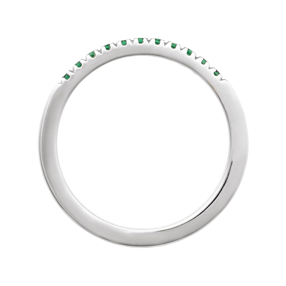 Natural Emerald Stackable Ring
