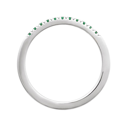 Natural Emerald Stackable Ring