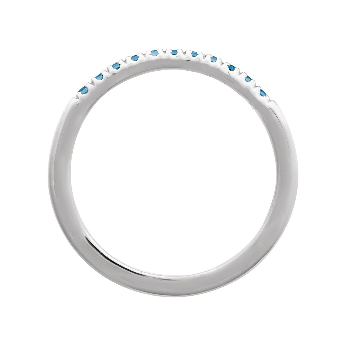 Natural London Blue Topaz Stackable Ring