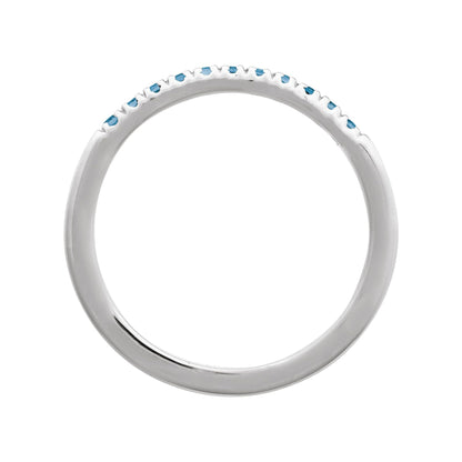 Natural London Blue Topaz Stackable Ring