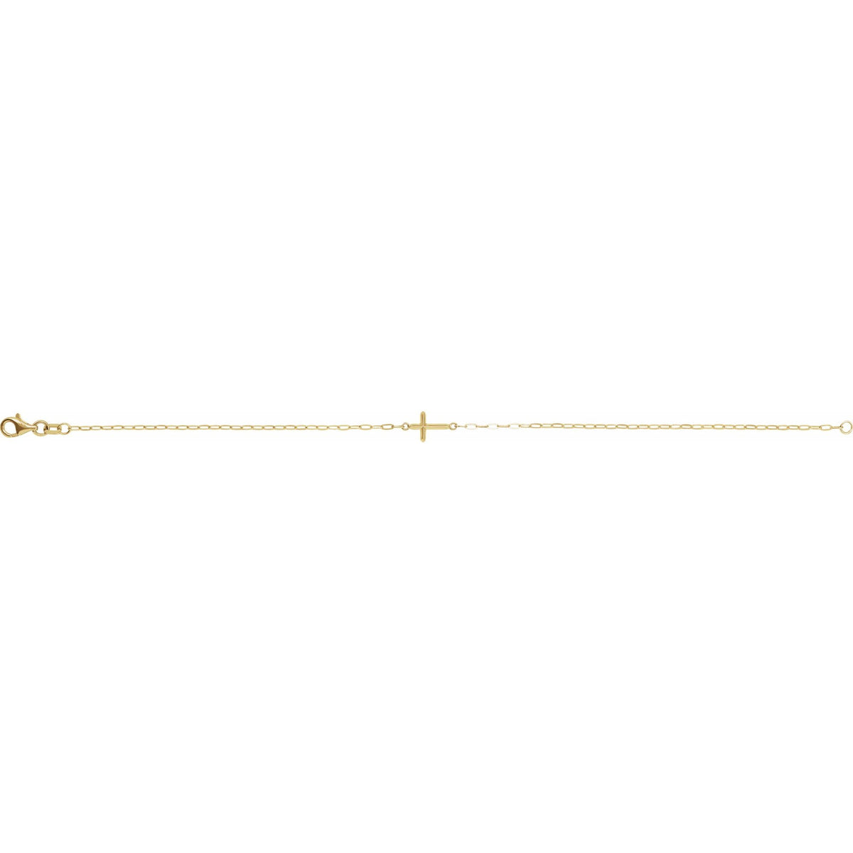 Sideways Cross Bracelet
