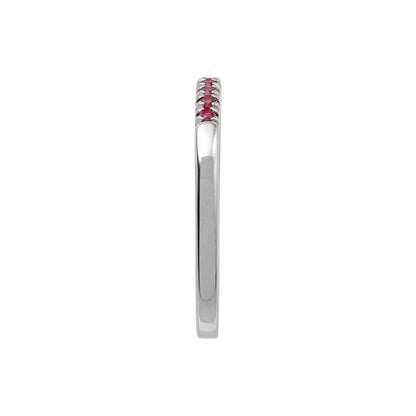 Natural Ruby Stackable Ring