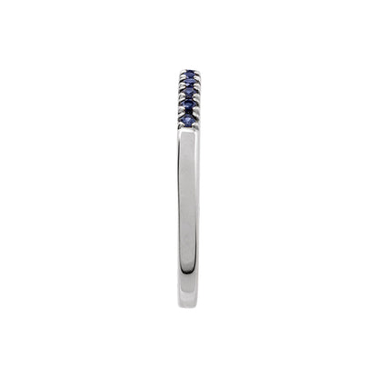 Natural Blue Sapphire Stackable Ring