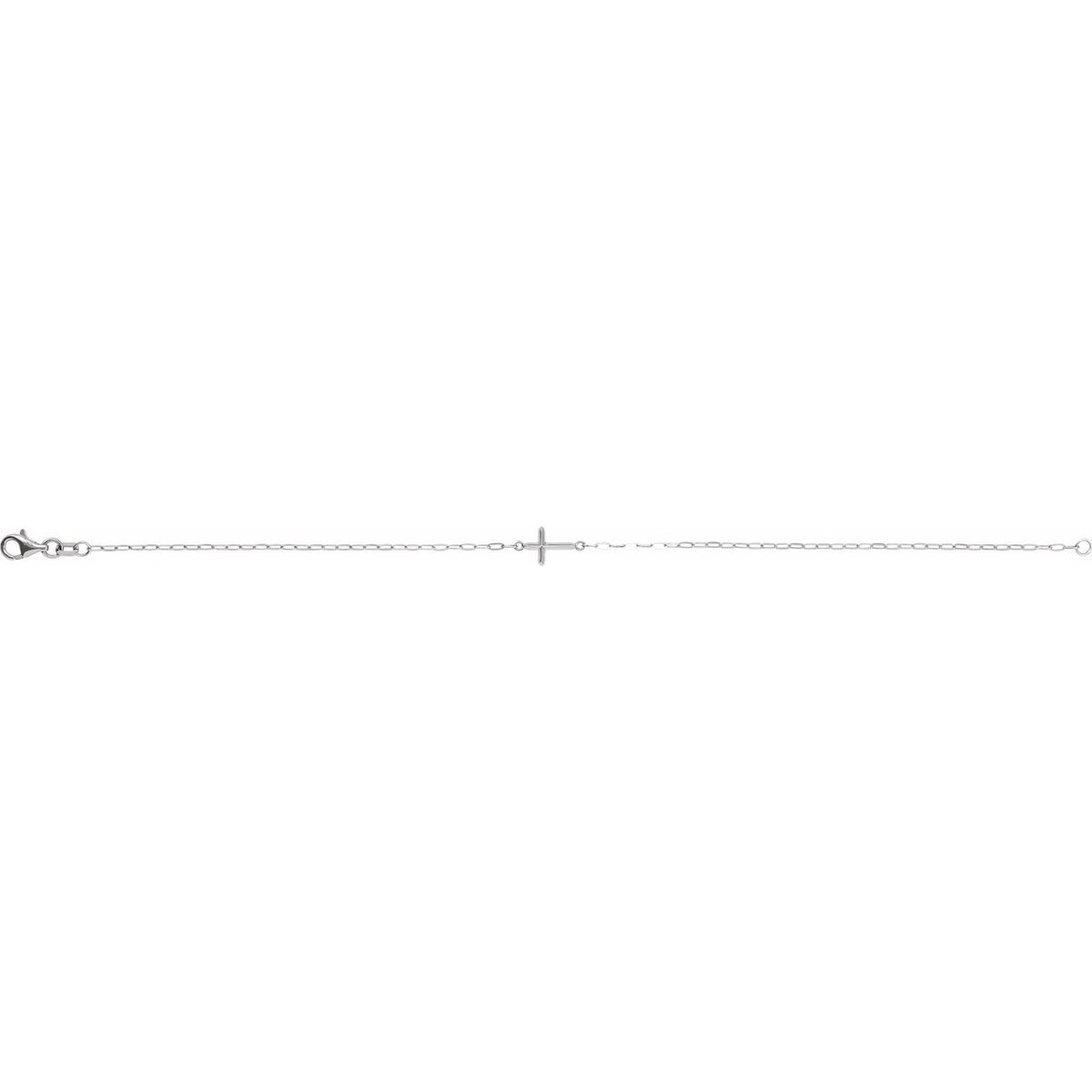 Sideways Cross Bracelet