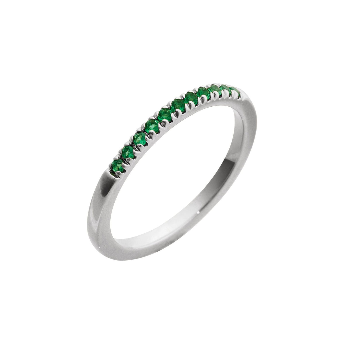 Natural Emerald Stackable Ring