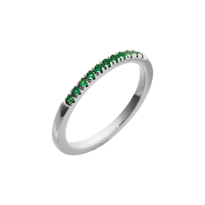 Natural Emerald Stackable Ring