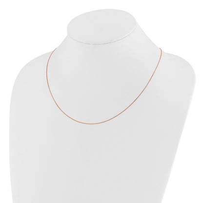 Adjustable .55mm Baby Box Chain 22" - Rose Gold