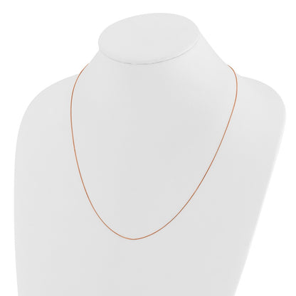 Adjustable .55mm Baby Box Chain 22" - Rose Gold