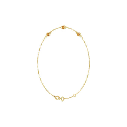 Natural Citrine Bezel-Set 3-Stone 6 1/2-7 1/2" Bracelet