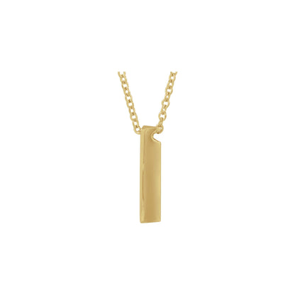Engravable Three-Sided Bar 16-18" Necklace