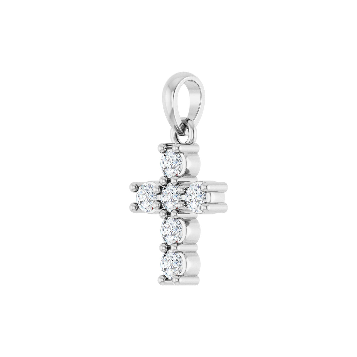 Natural Diamond Accented Cross Necklace or Pendant