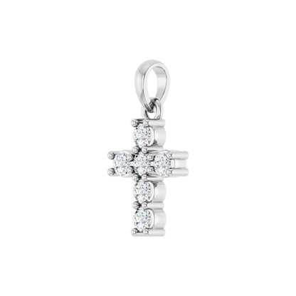 Natural Diamond Accented Cross Necklace or Pendant