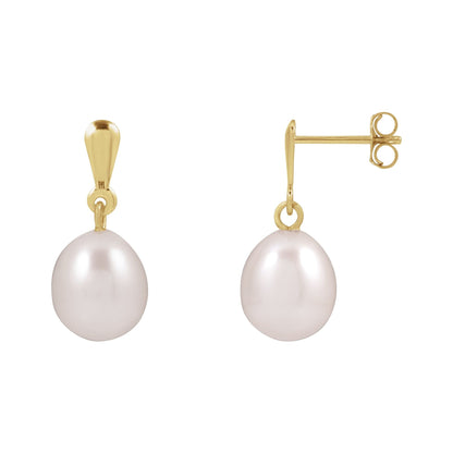 Cultured White Freshwater Pearl Earrings