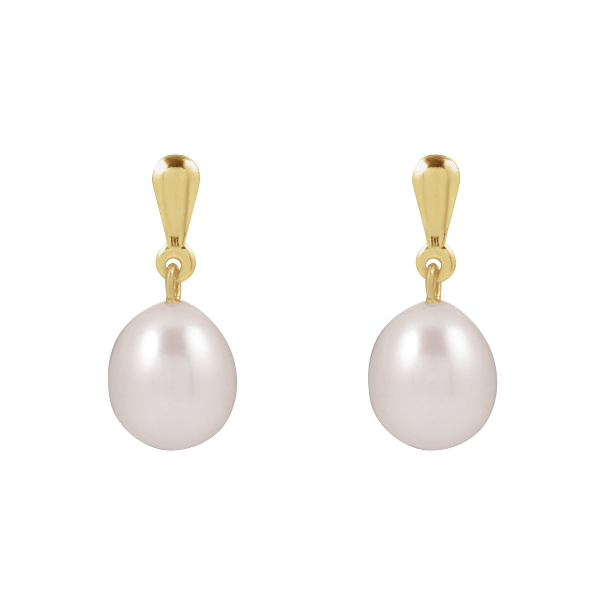 Cultured White Freshwater Pearl Earrings