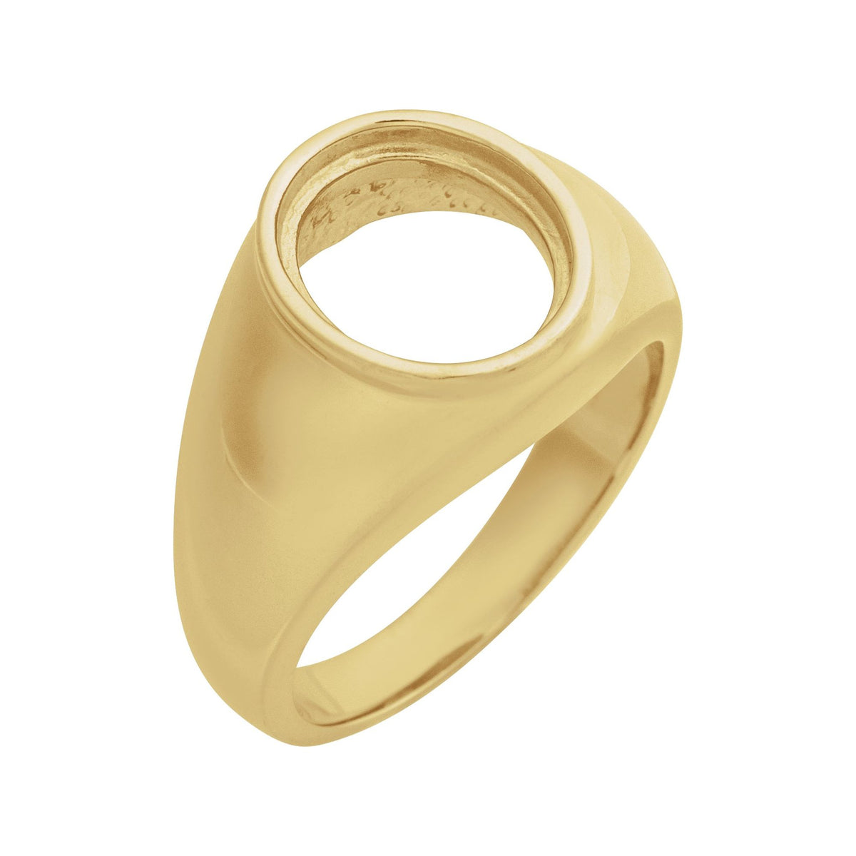 12x10 mm Oval Bezel-Set Ring