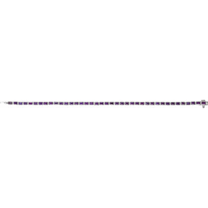 Natural Amethyst Line 7" Bracelet