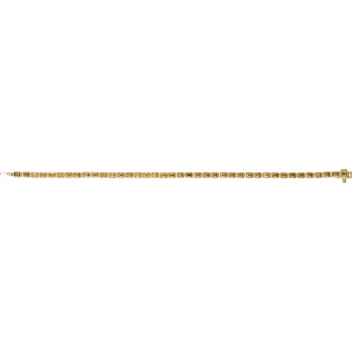Natural Citrine Line 7" Bracelet