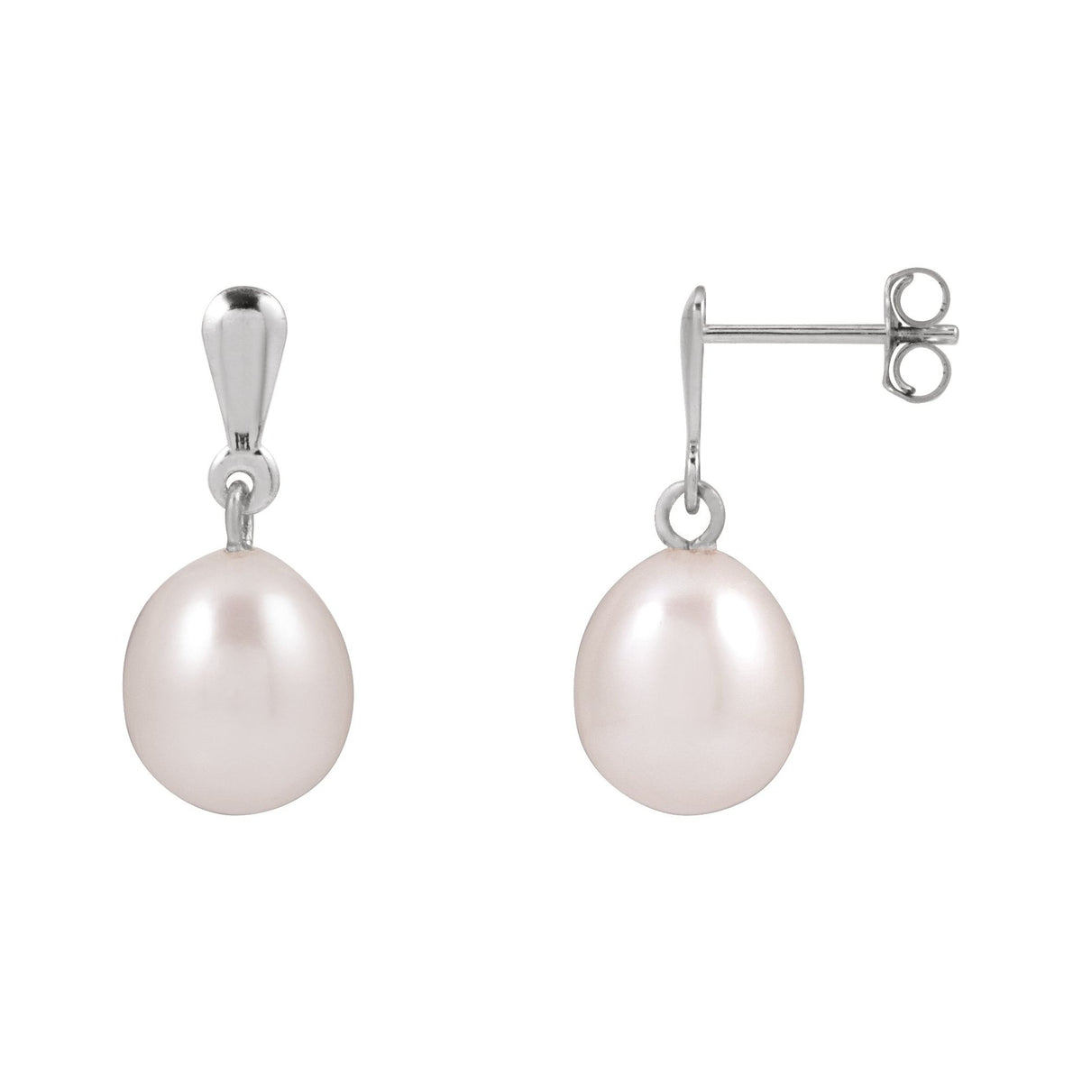 Cultured White Freshwater Pearl Earrings