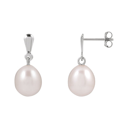 Cultured White Freshwater Pearl Earrings