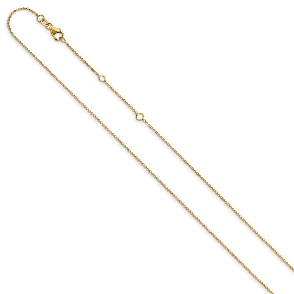 1.10mm Round Cable 2in+2in Adjustable Chain